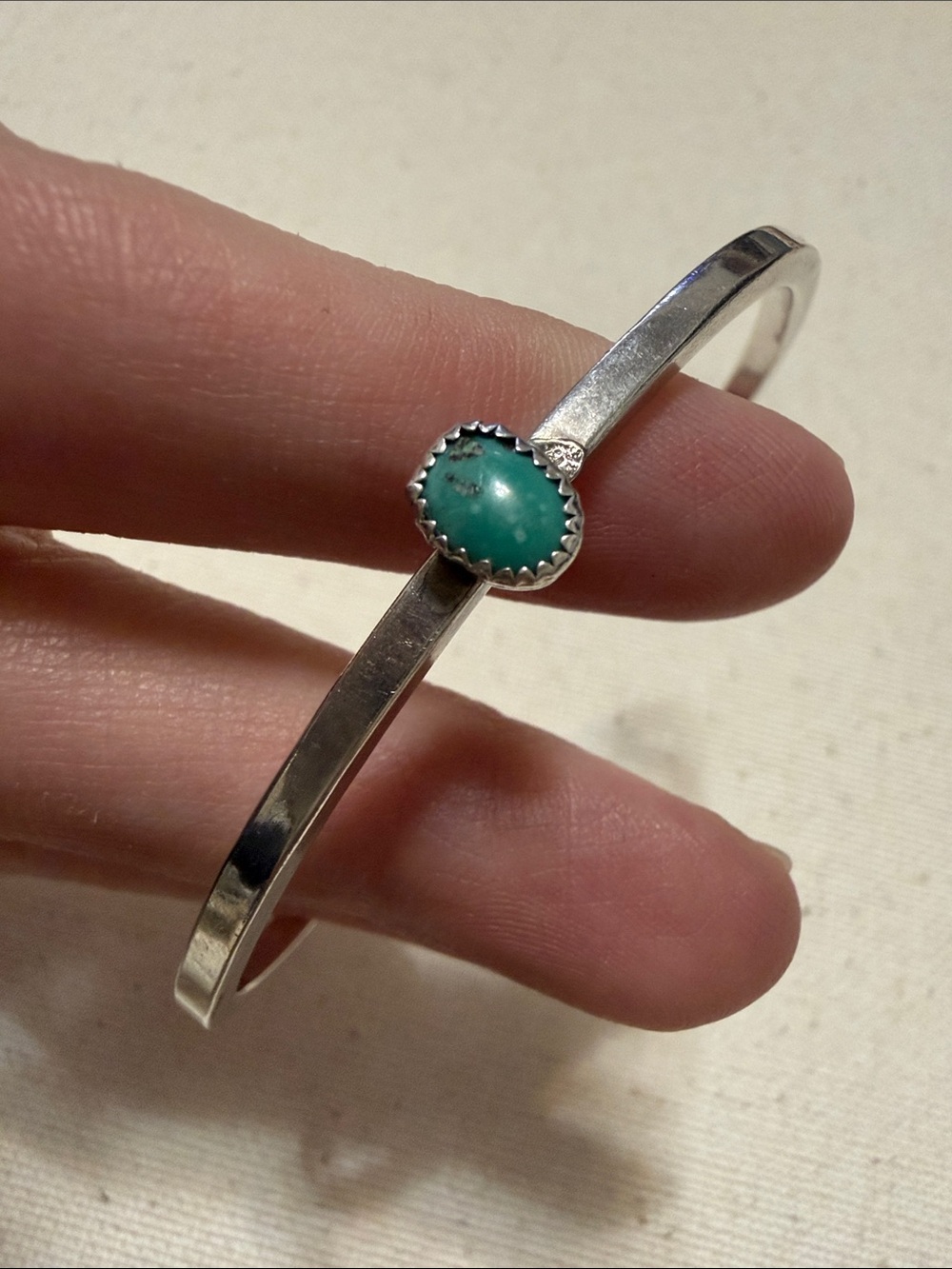 Sterling Silver 925 Turquoise Cuff Bracelet